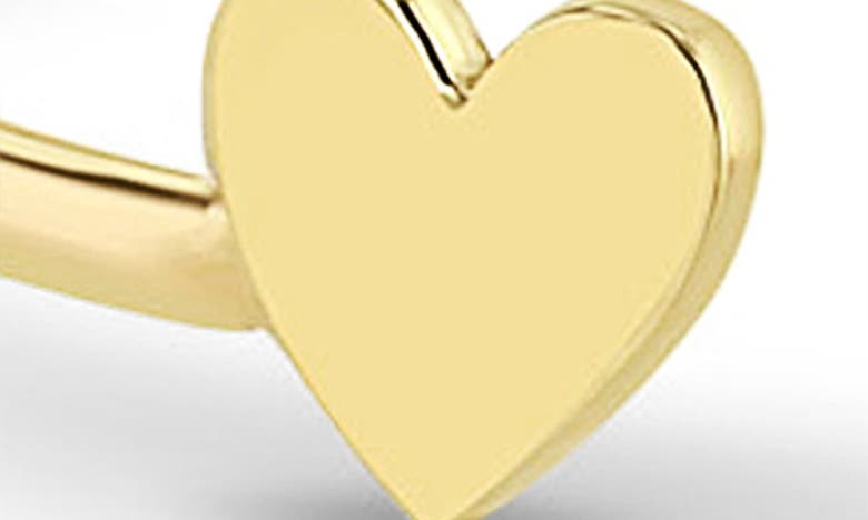 Shop Zoë Chicco Itty Bitty Open Ring In Yellow Gold