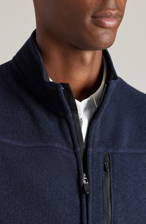 Shop Rhone Fleece Vest In True Navy Heather