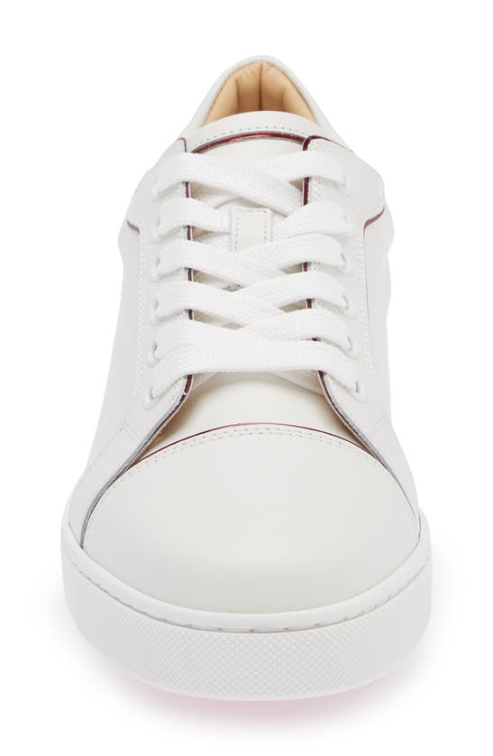 Christian Louboutin Women Fun Louis Junior Logo Tallonce Sneaker In Bianco