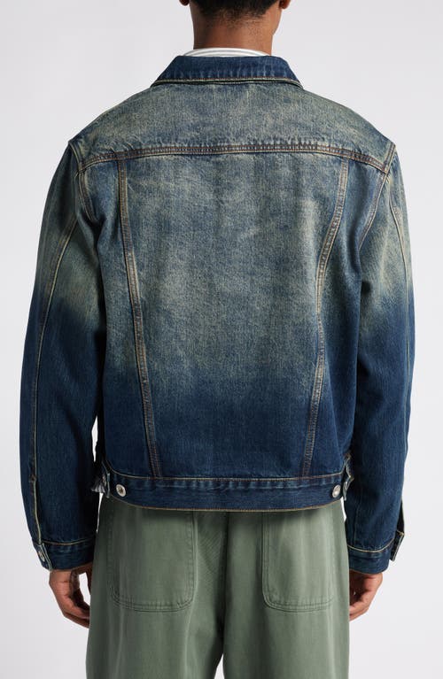 Elwood Garage Denim Trucker Jacket In Nine To Five