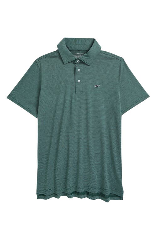 VINEYARD VINES VINEYARD VINES KIDS' ST. JEAN STRIPE SANKATY PERFORMANCE POLO 