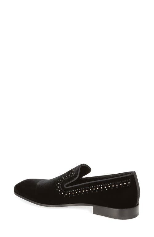 Shop Stuart Weitzman Premiere Party Loafer In Black/black Multi