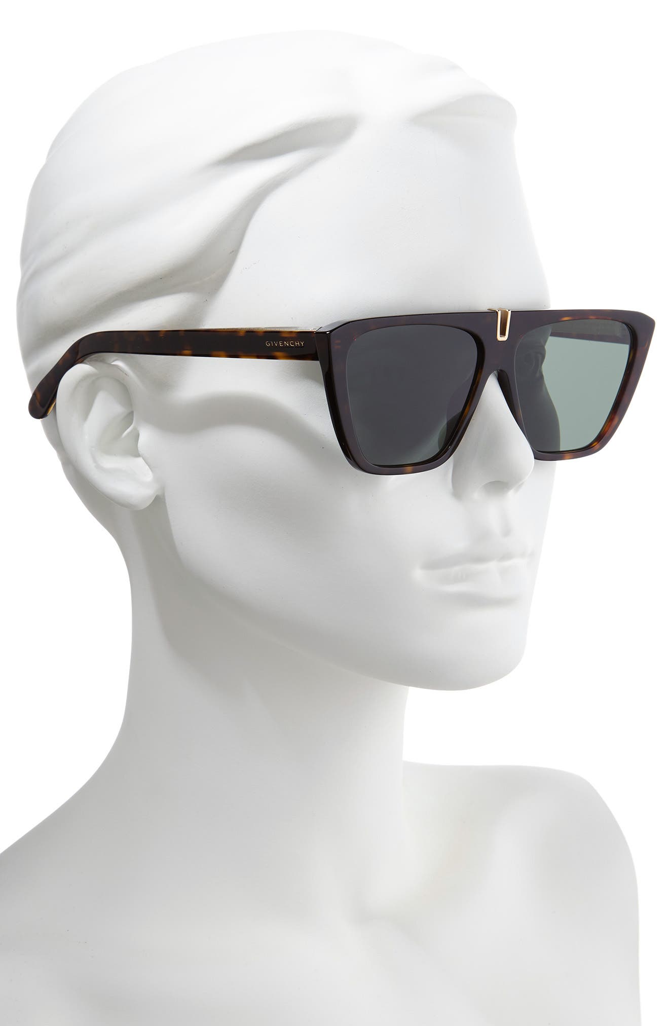 58mm flat top sunglasses givenchy
