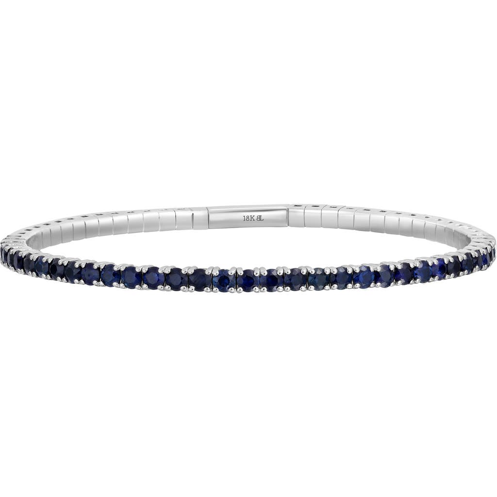 Bony Levy El Mar Gemstone Stretch Bracelet In 18k White Gold Sapphire