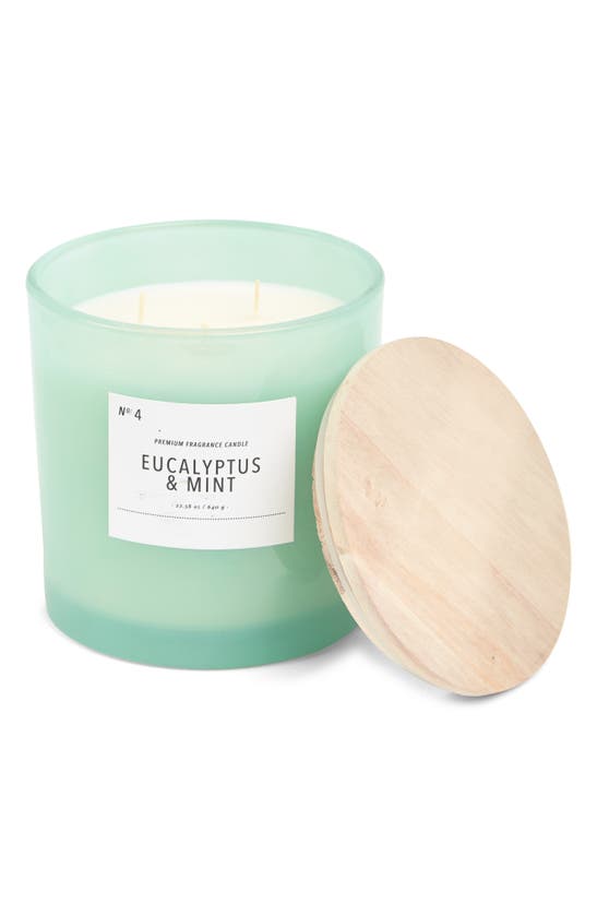 Portofino Candles 3-wick Eucalyptus & Mint Candle In Green | ModeSens