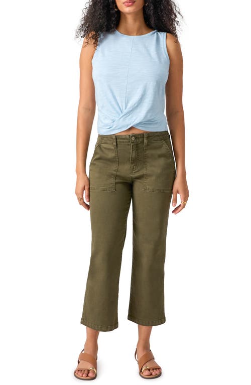Sanctuary Women's The Marine Mid Rise Cropped Wide-leg Jeans In Burnt Olive