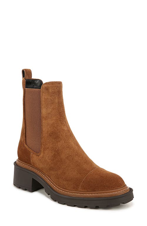 Shop Veronica Beard Delilah Cap Toe Chelsea Boot In Caramel