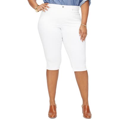 Plus Size Nydj Cool Embrace Skinny Capri Jeans, White