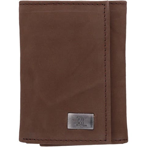 Eagles Wings Men's Minnesota Twins Leather Trifold Wallet with Concho