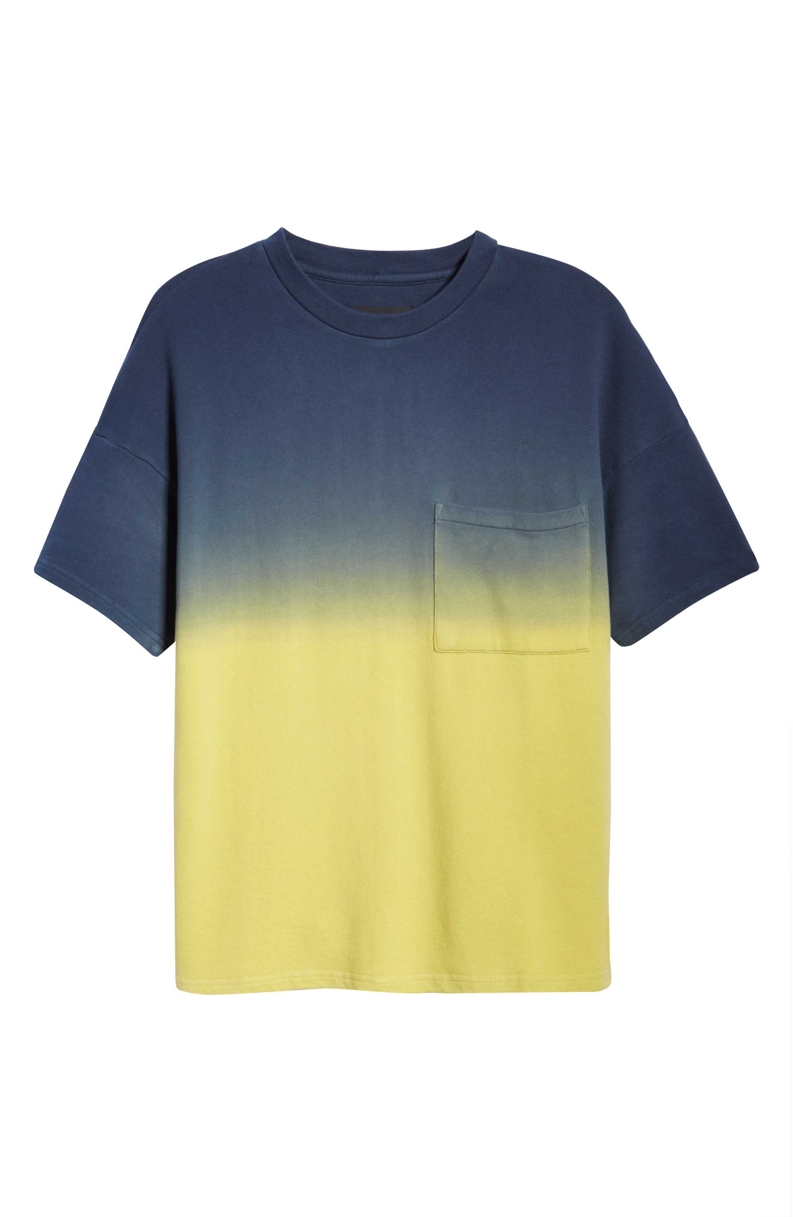 navy blue ombre cotton sweatshirt