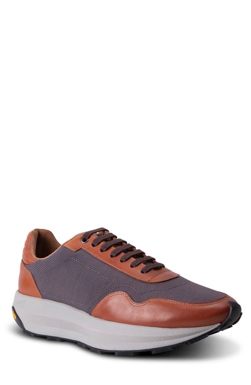 Gordon Rush Lancaster Sneaker In Cognac/grey
