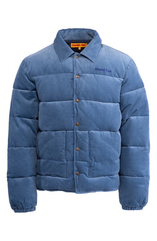 Shop Round Two Quilted Puffer Jacket In Light Blue