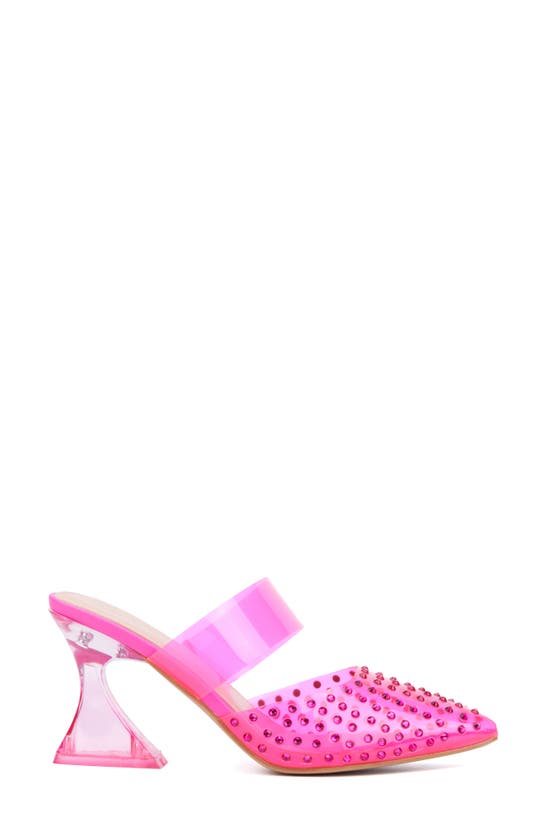 Fashion To Figure Jazz Pointed Toe Pump In Neon Pink