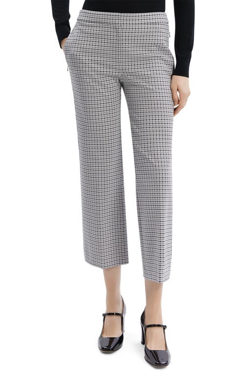 Shop Theory Houndstooth Crop Pants In Cinder Multi