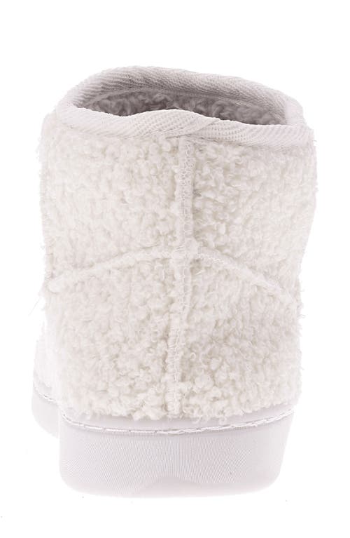 Mia Chill Smiley Genuine Shearling Bootie Slipper In Blush Happy Face