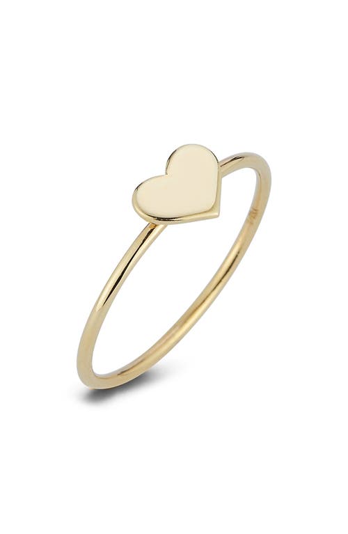 Ember Fine Jewelry 14k Gold Heart Ring In Gold