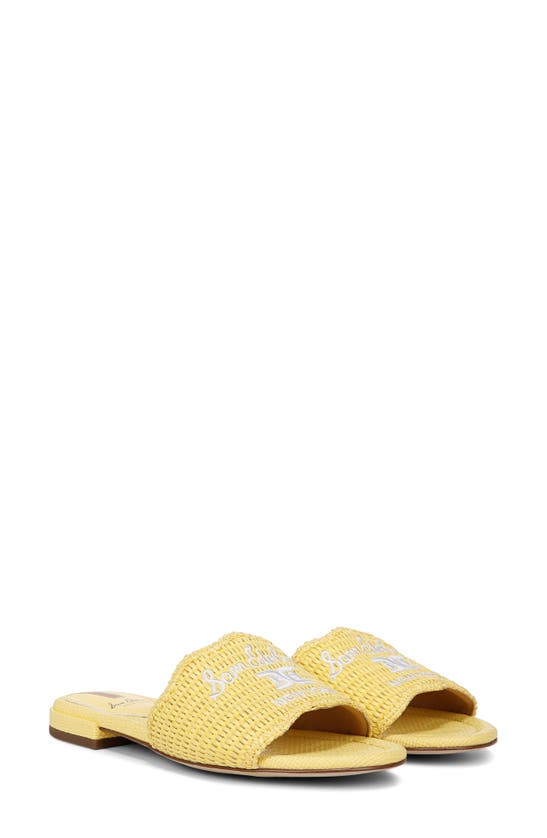 Shop Sam Edelman Evette Slide Sandal In Yellow Dahlia