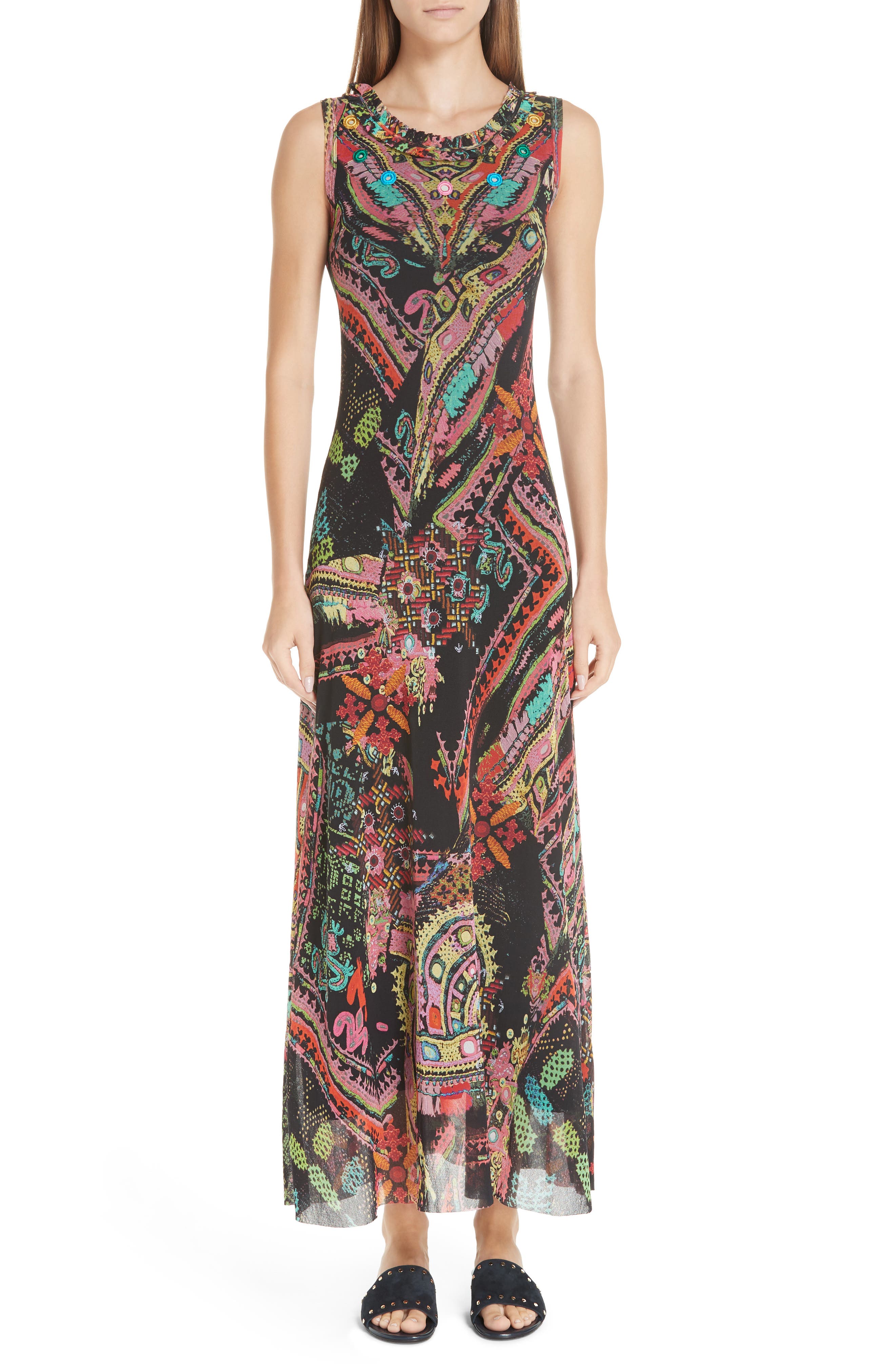 fuzzi maxi dress