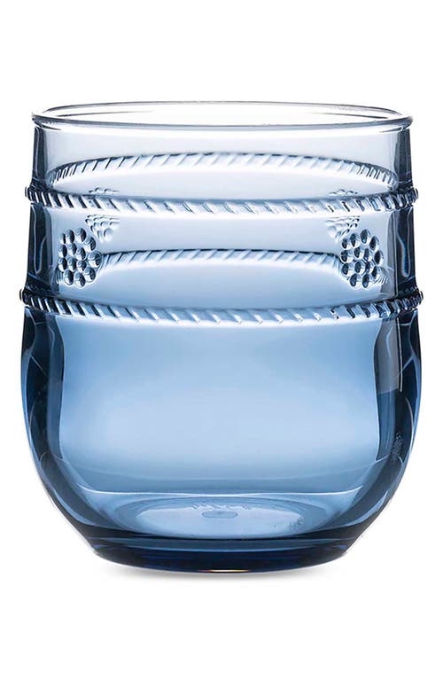 Juliska Isabella Acrylic Small Blue Tumblers, Set Of 4 In Blue