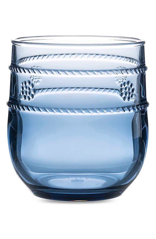 Shop Juliska Isabella Set Of 4 Acrylic Small Tumblers In Blue