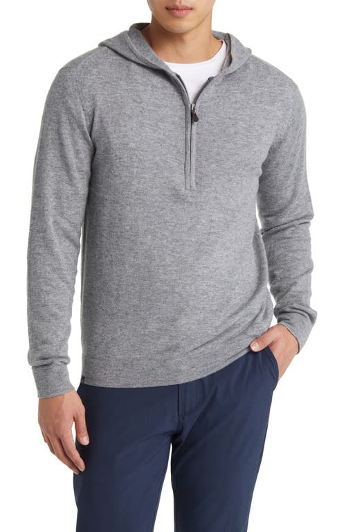 johnnie-O Mitch Hooded Half Zip Wool & Cashmere Sweater at Nordstrom,