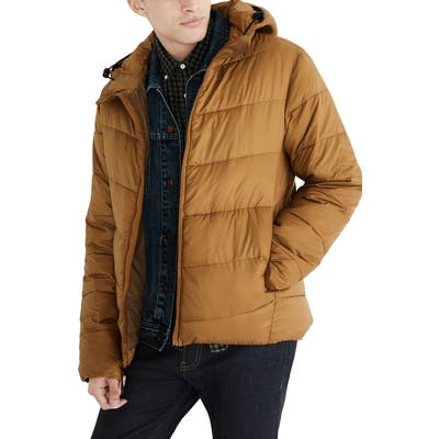 Madewell Packable Puffer Jacket, Brown