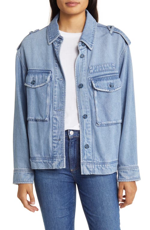 Lucky Brand Liquid Denim Utility Jacket in Marine at Nordstrom, Size X-Large