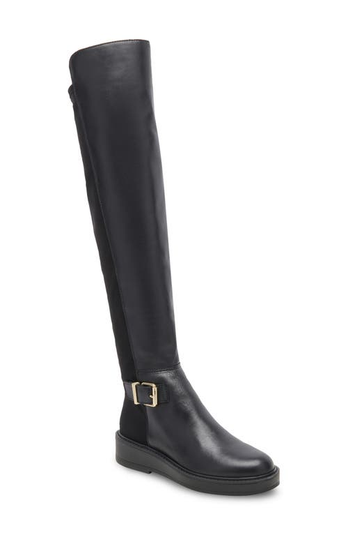 Ember Over the Knee Boot in Black Dritan Leather