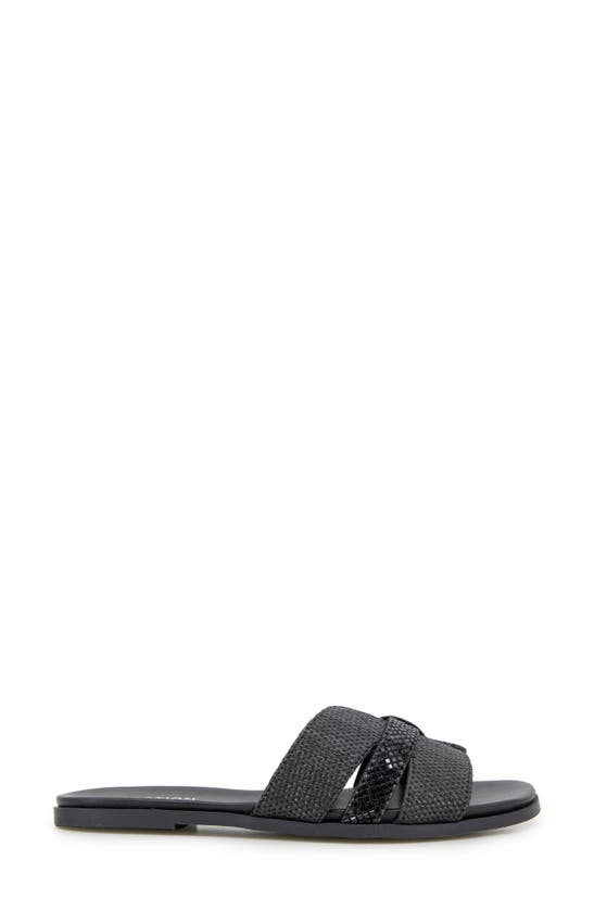 Shop Reaction Kenneth Cole Whisp Rhinestone Slide Sandal In Black Weave