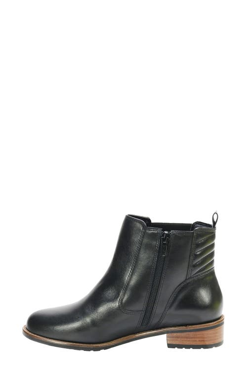 David Tate Luxe Waterproof Bootie In Black Calf/suede
