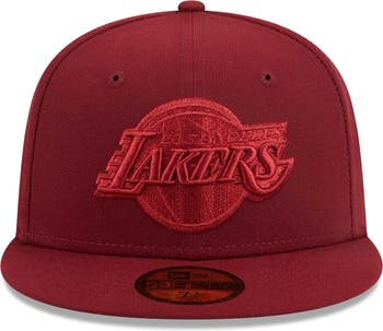 Men's New Era Yellow/Gray Los Angeles Lakers Color Pack 59FIFTY Fitted Hat