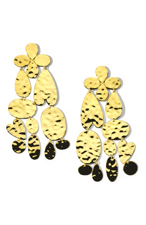 Shop Ippolita Classico Crinkle Chandelier Drop Earrings In Gold