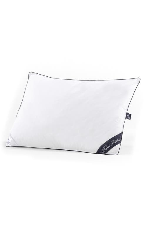 Brooks Brothers Goose Down Pillow In White
