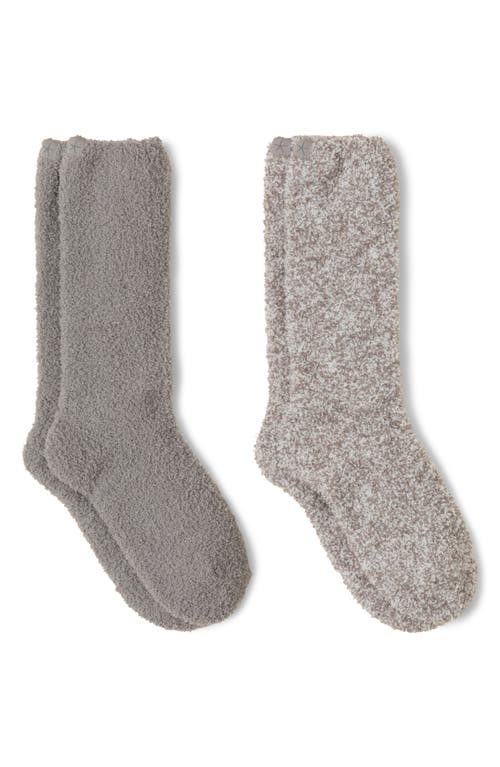 Shop Barefoot Dreams 2-pack Cozychic™ Socks In Pewter Multi