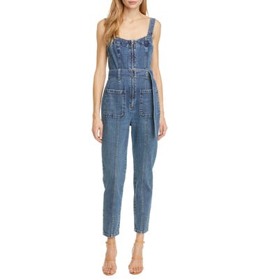La Vie Rebecca Taylor Denim Jumpsuit, Blue