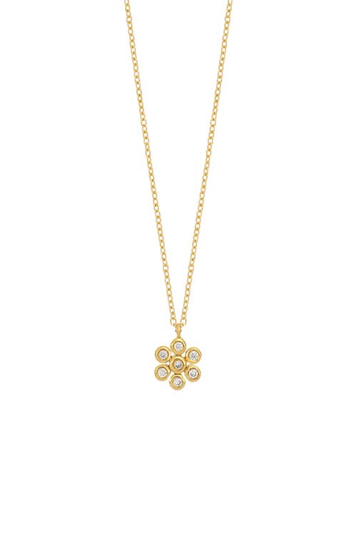 Bony Levy Kids' 18K Gold Diamond Flower Pendant Necklace in 18K Yellow Gold