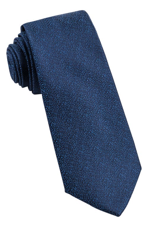 W. R.K Textured Silk Tie in Navy