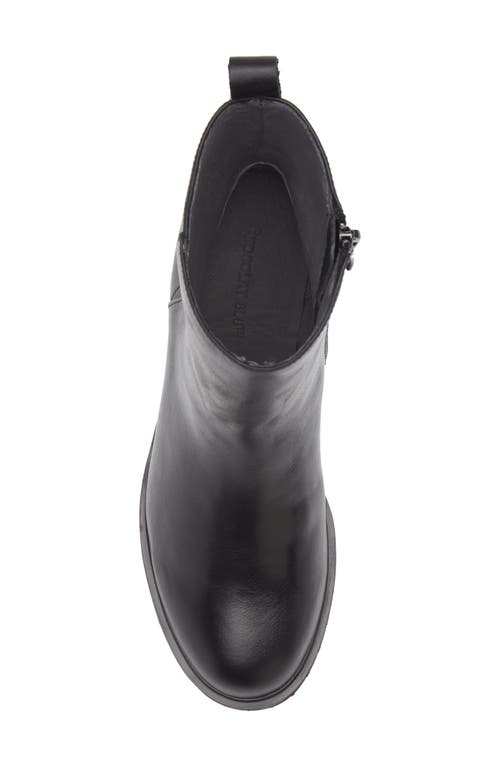 Chocolat Blu Nadi Bootie In Black Leather
