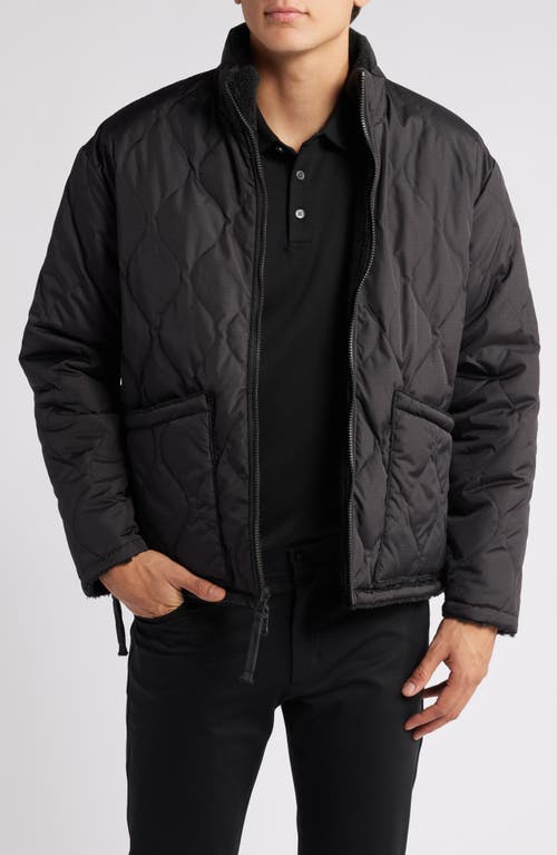 Shop Taion Quilted 800 Fill Power Down Jacket In Black/black