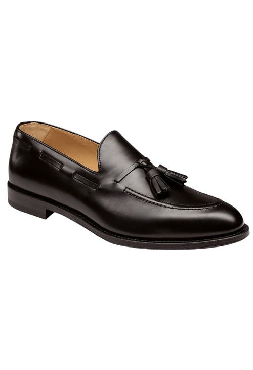 Charles Tyrwhitt Leather Tassel Loafer in Black 