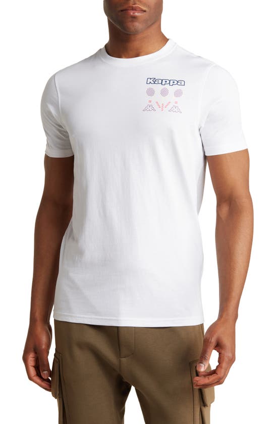Kappa Logo Mari Cotton Graphic Tee In Bright White