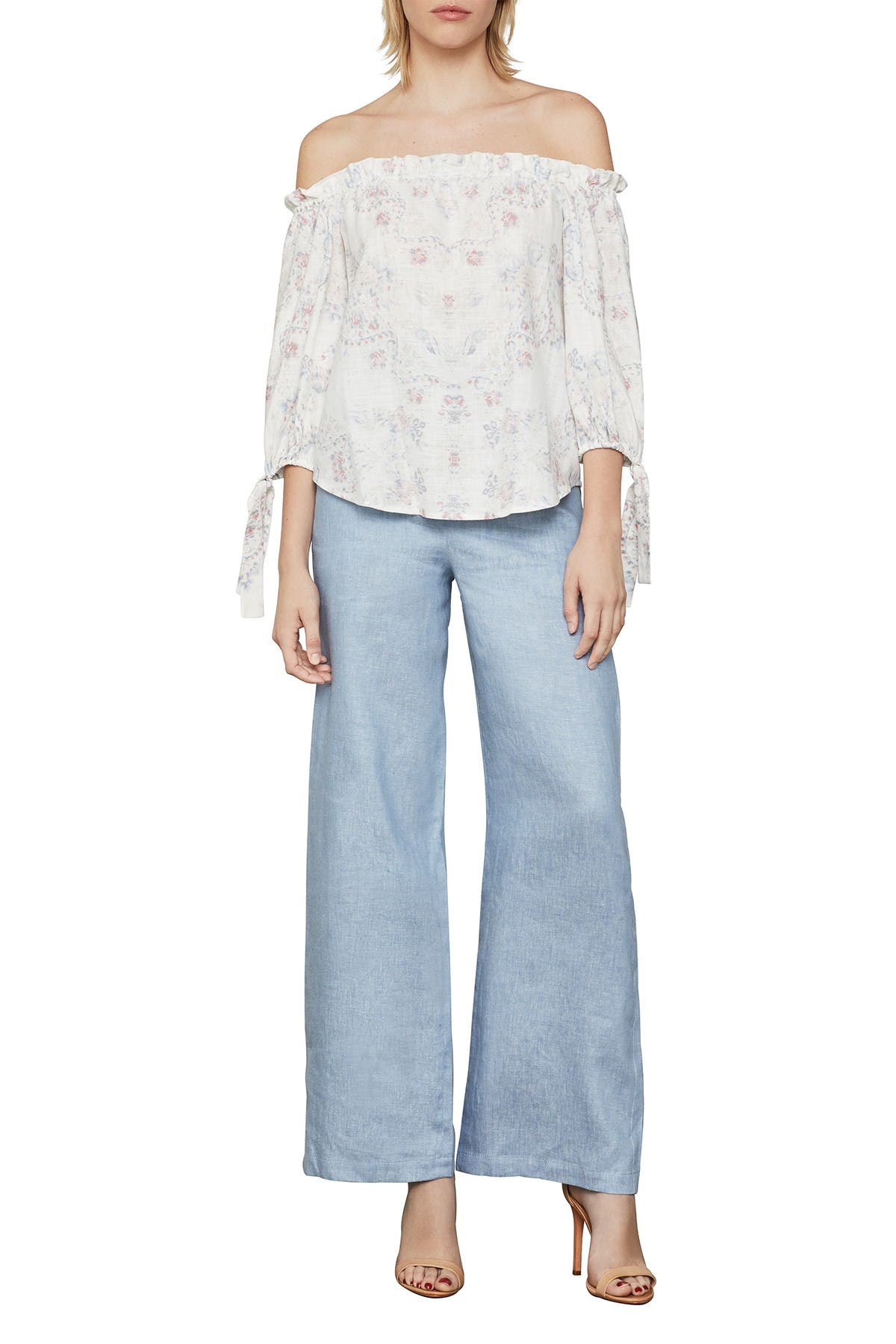 BCBGMAXAZRIA Womens Gardenia Garden Top