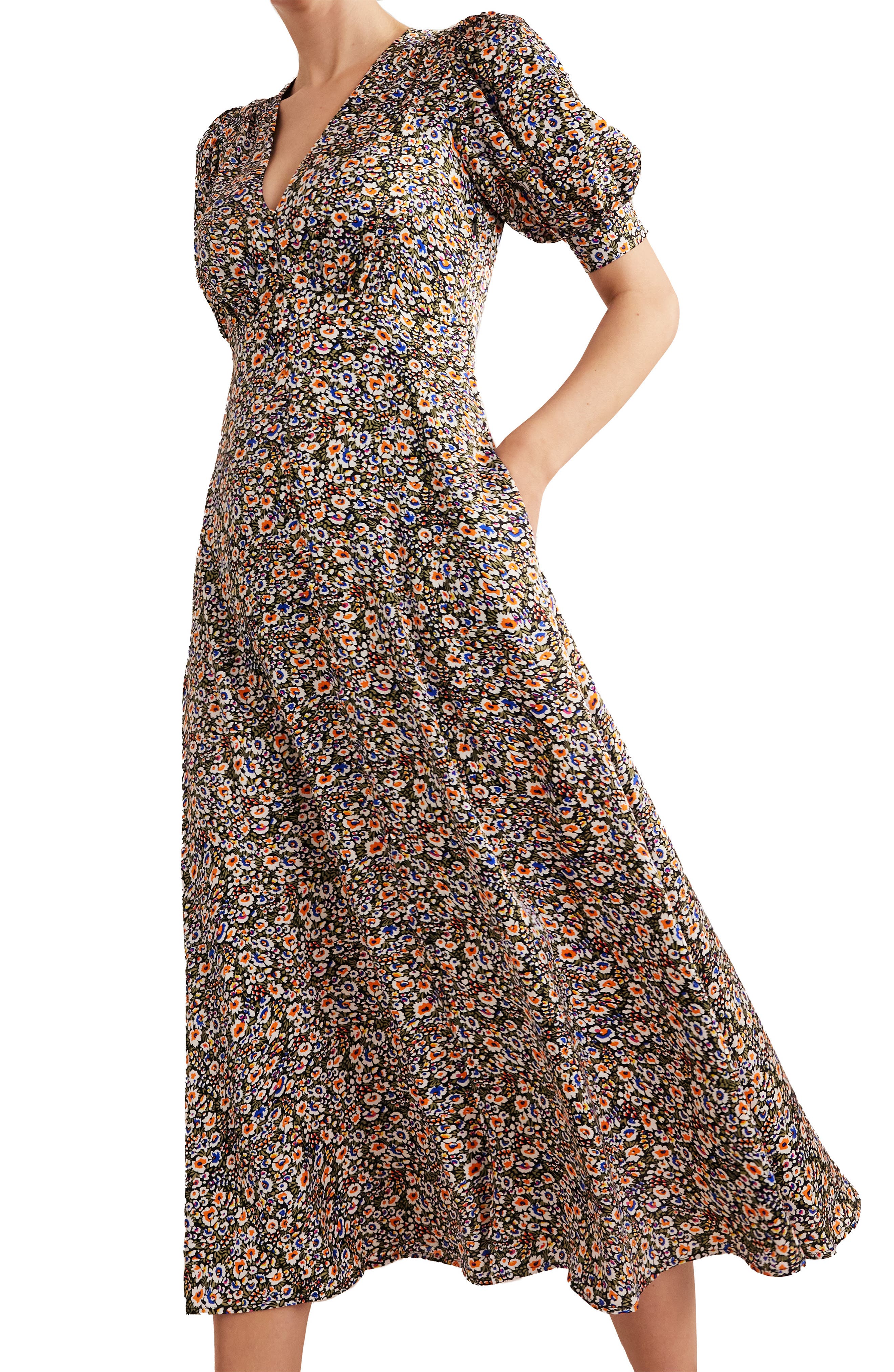 Eden™ Vibrant Floral Midi Dress main image 0