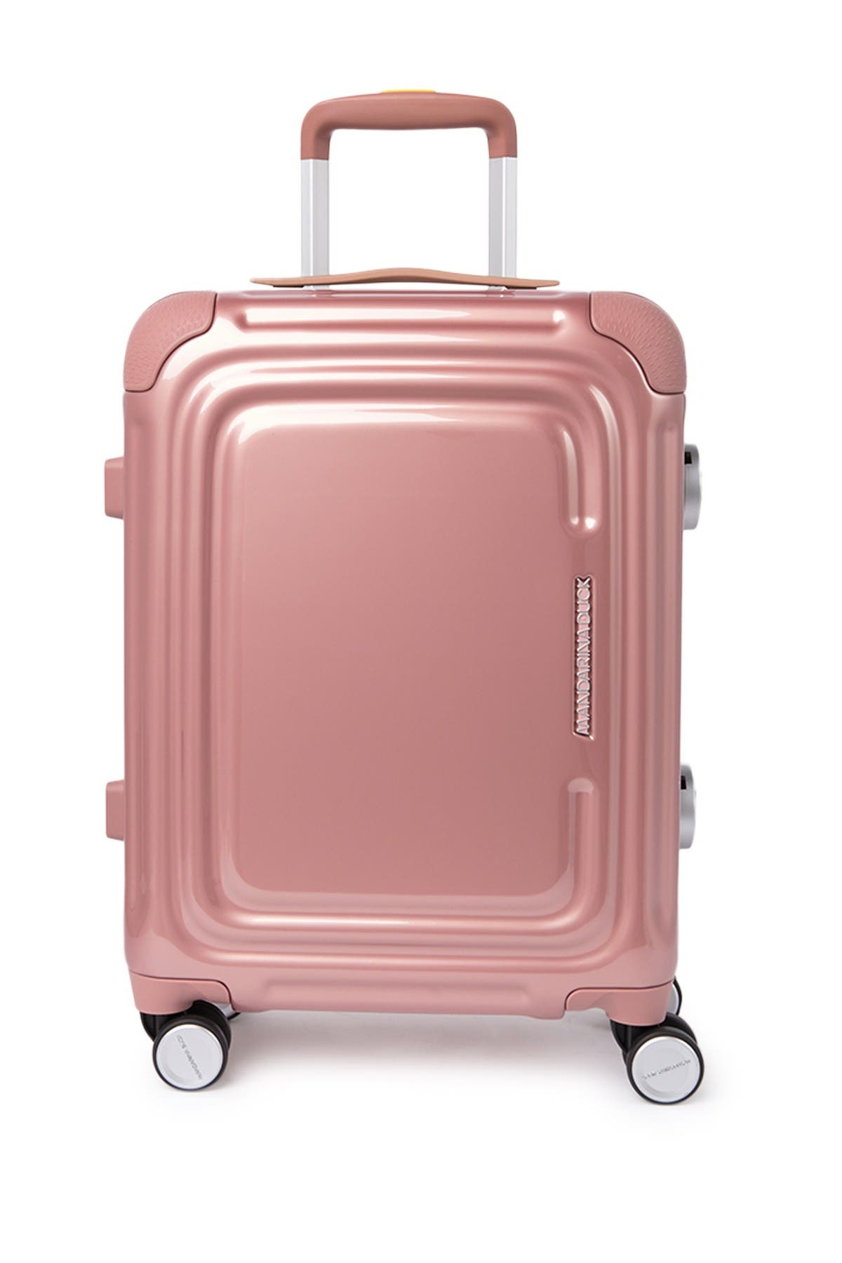 Mandarina Duck C-frame Cabin Low Trolley Hardshell Luggage In Rose Metal