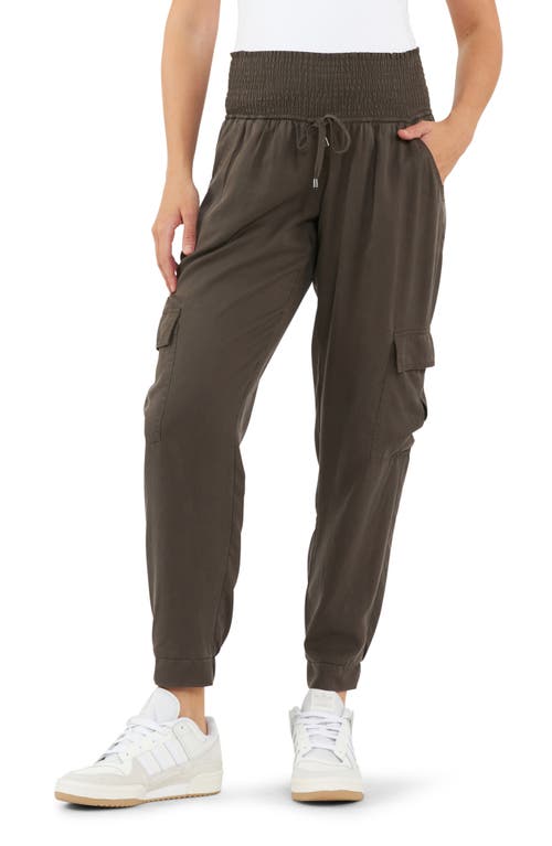 Shop Ripe Maternity Off Duty Cargo Maternity Joggers In Chocolate