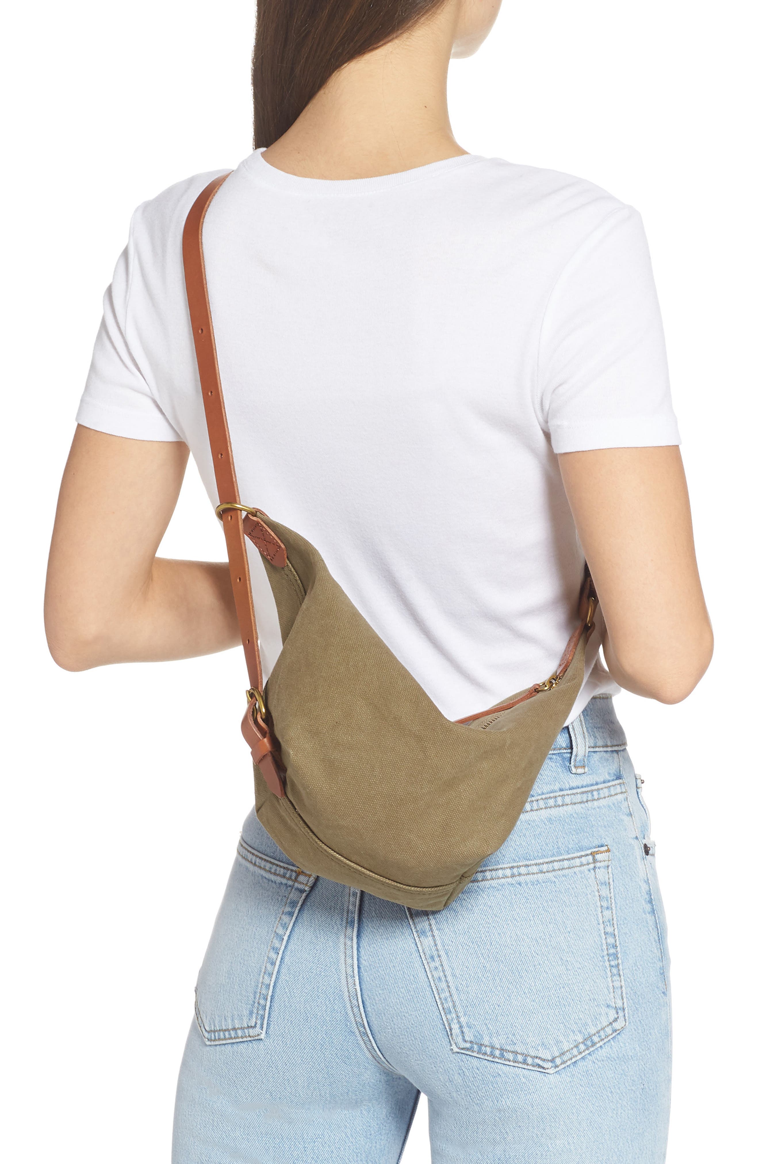 madewell canvas sling bag