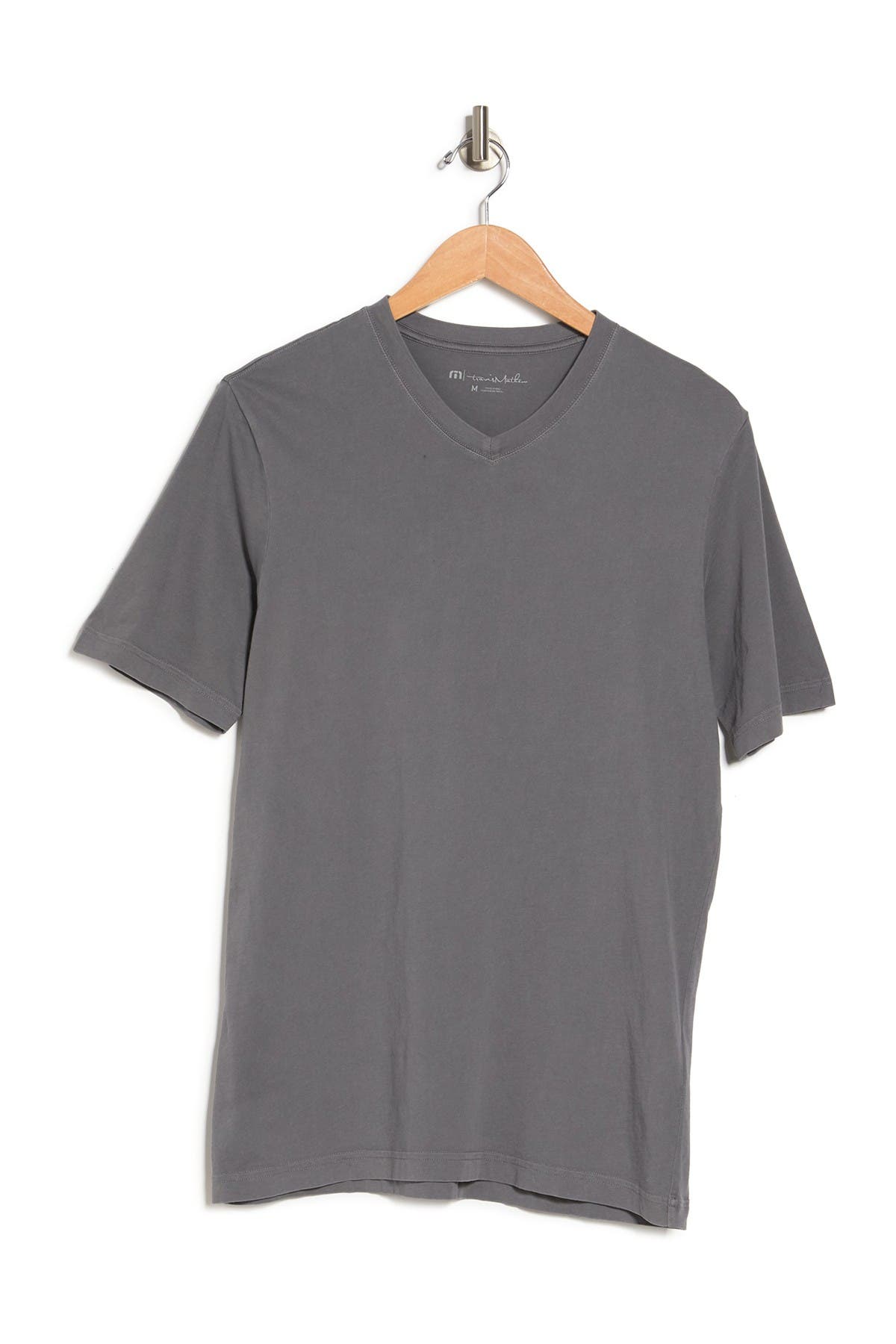 Travis Mathew Day Off Short Sleeve T-shirt In Grey Pinst