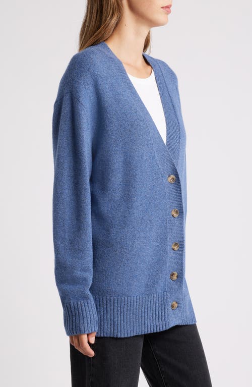 Shop Caslonr Caslon(r) V-neck Cocoon Cardigan In Blue Heather