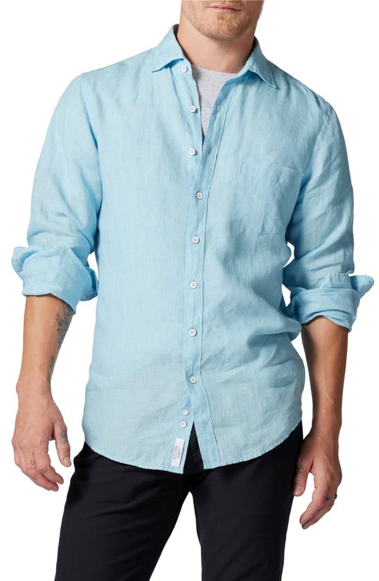 Rodd & Gunn Coromandel Button-up Linen Shirt In Inlet
