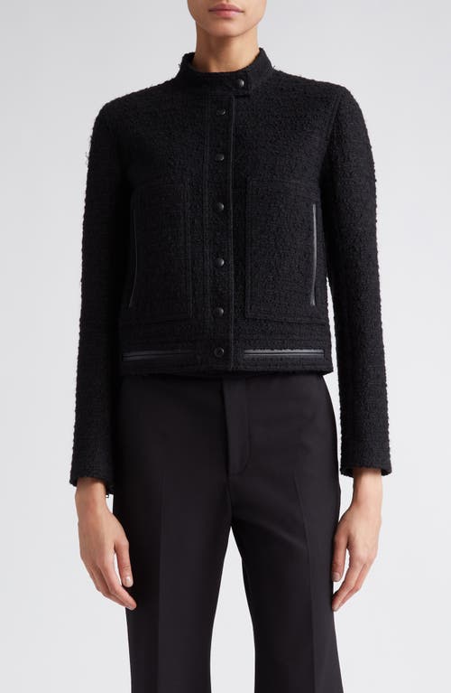 Proenza Schouler Tweed Crop Jacket in Black at Nordstrom, Size 12